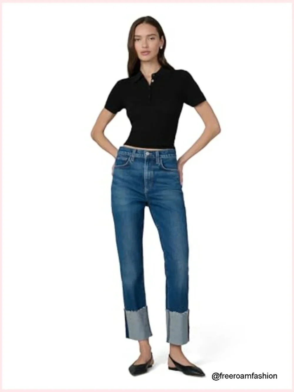 Cashmere Short Sleeve Polo Sweater - Womens Fitted
